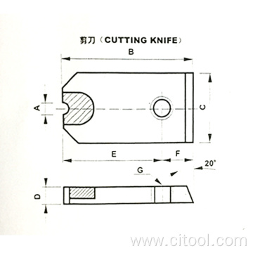 Tungsten Carbide Stamping Die Wire Cutter Knife